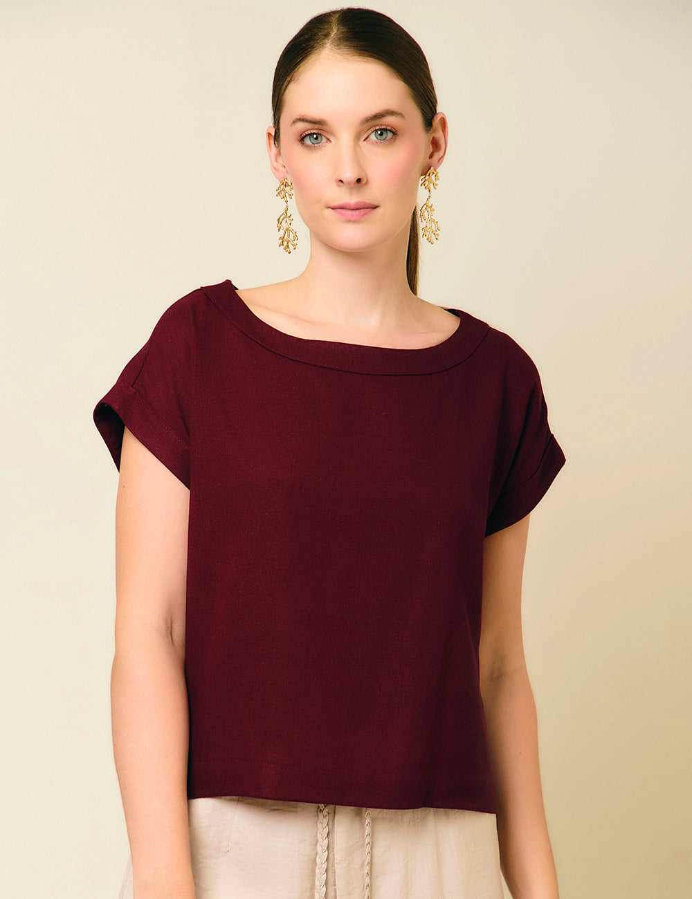 Blusa Graná - Berenjena