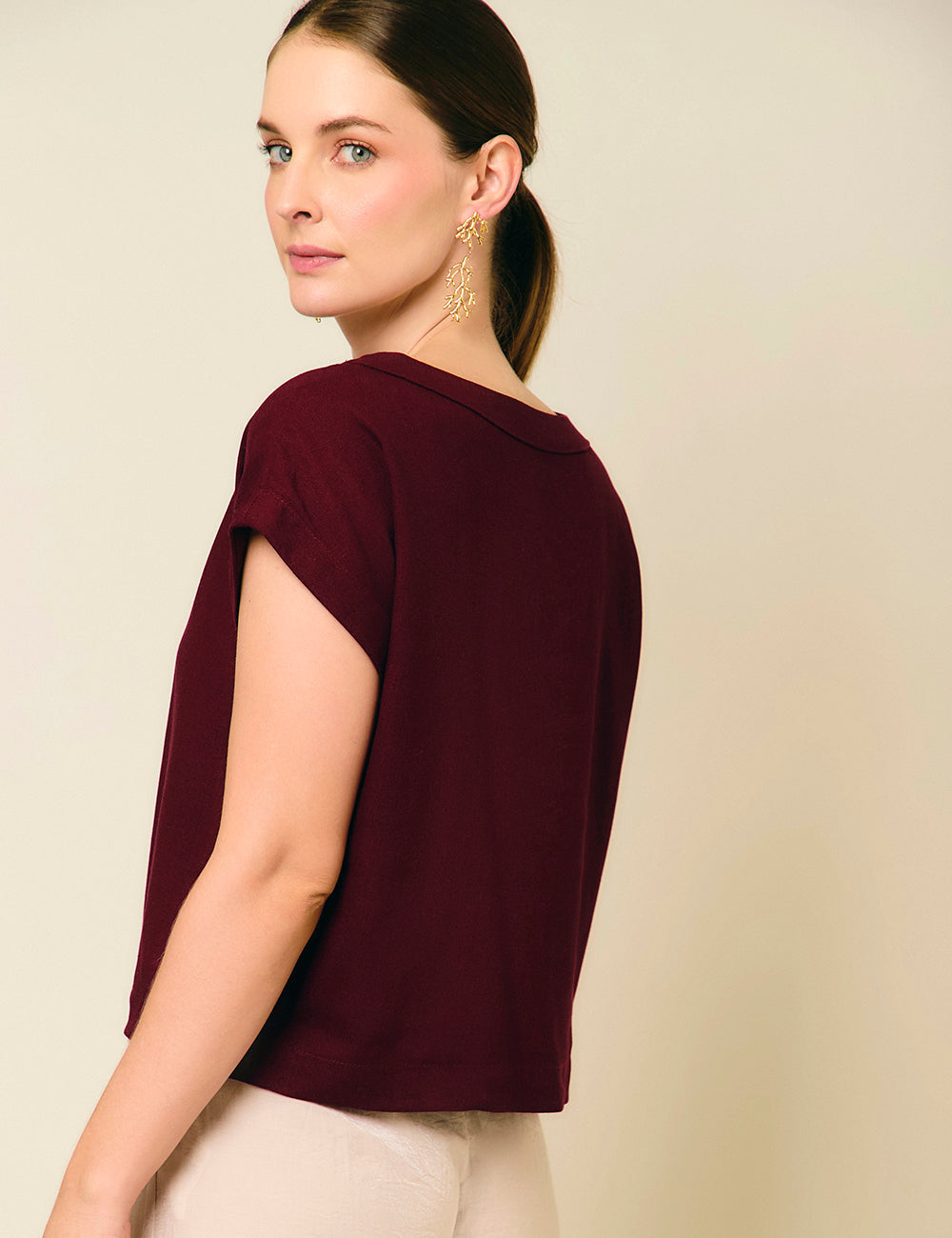 Blusa Graná - Berenjena