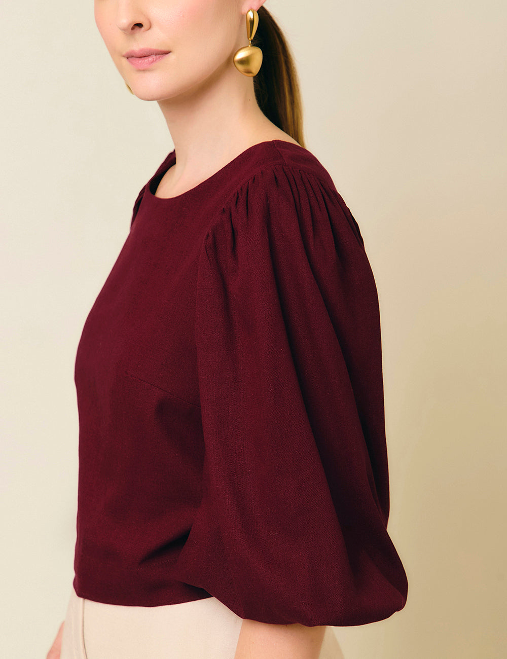 Blusa Moraia - Berenjena