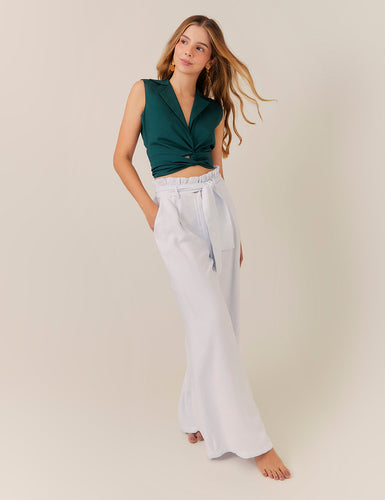 Pantalón Belt - Blanco