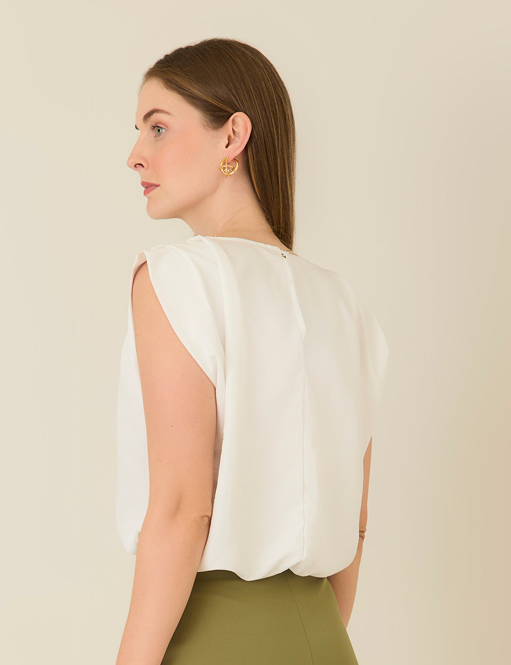 Blusa Twist - Marfil