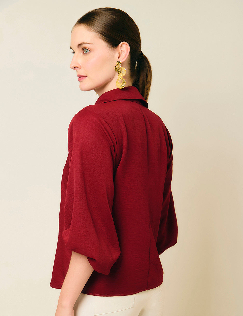 Blusa Merle - Vinotinto
