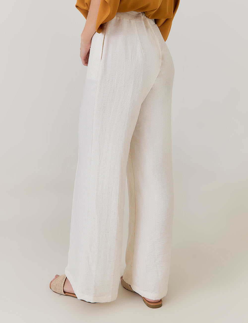 Pantalón Tie - Marfil
