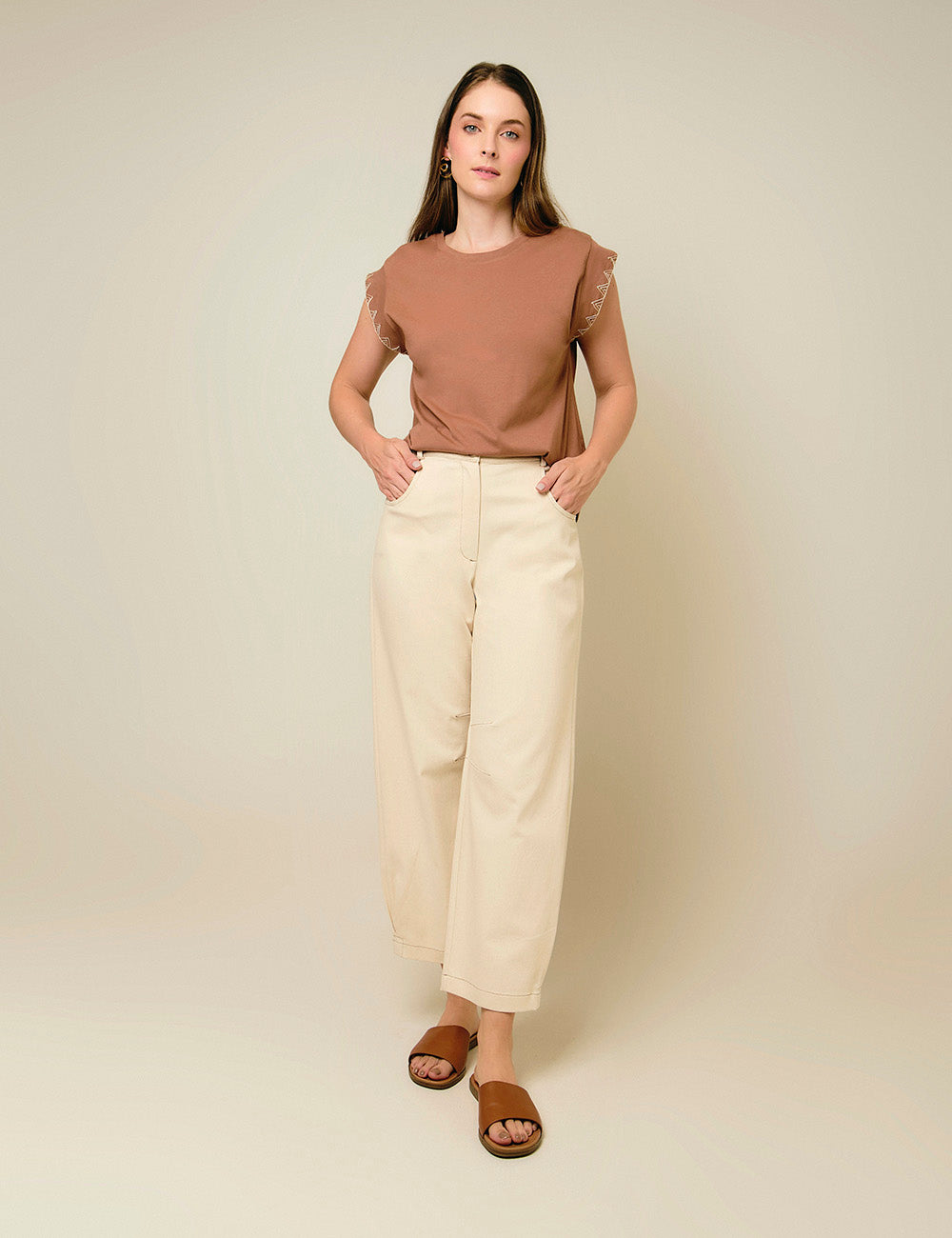 Pantalón Cream - Marfil