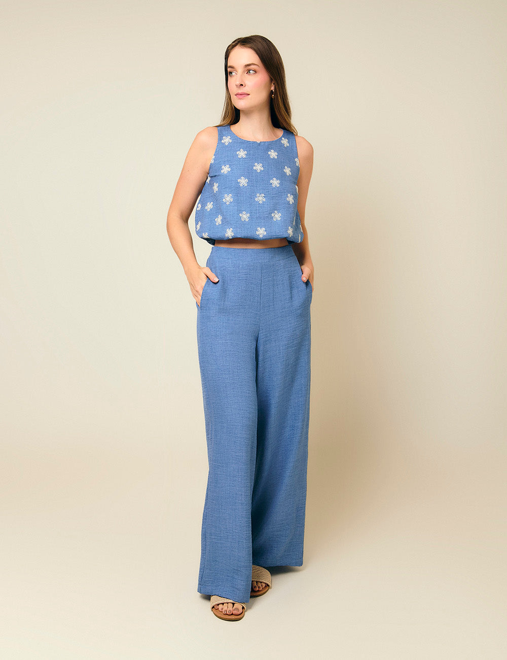 Pantalón Aura - Azul