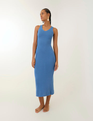 Vestido Hebra - Azul