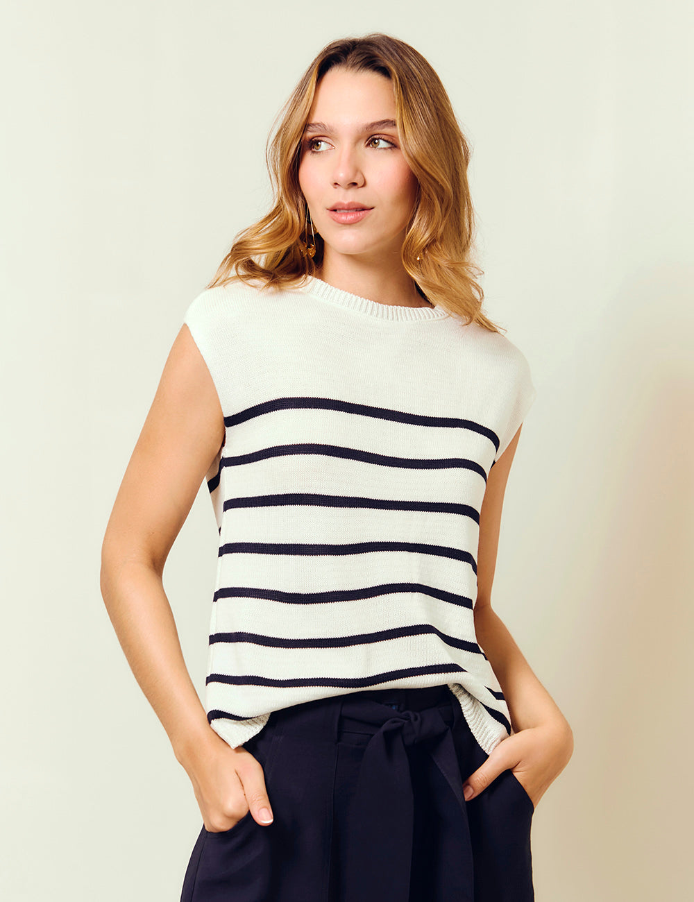 Blusa Ancla - Marfil