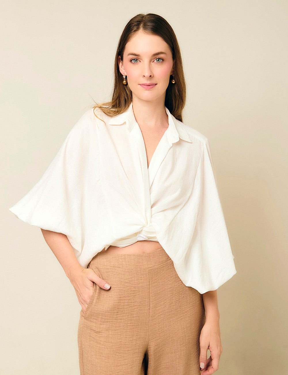 Blusa Pure - Marfil