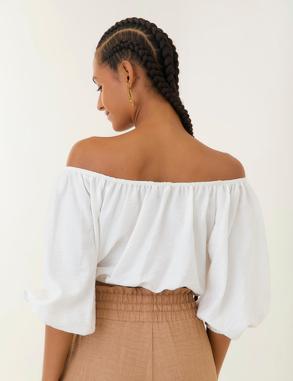 Blusa Camp - Marfil
