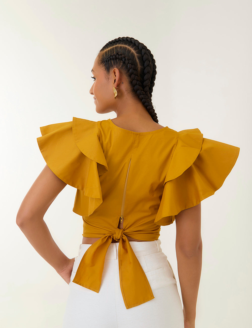 Blusa Petal - Mostaza