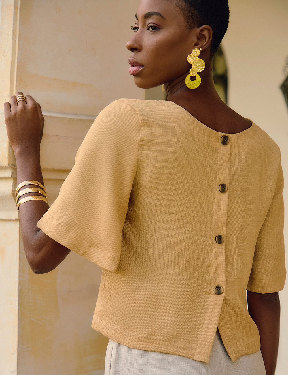 Blusa Miró - Mostaza