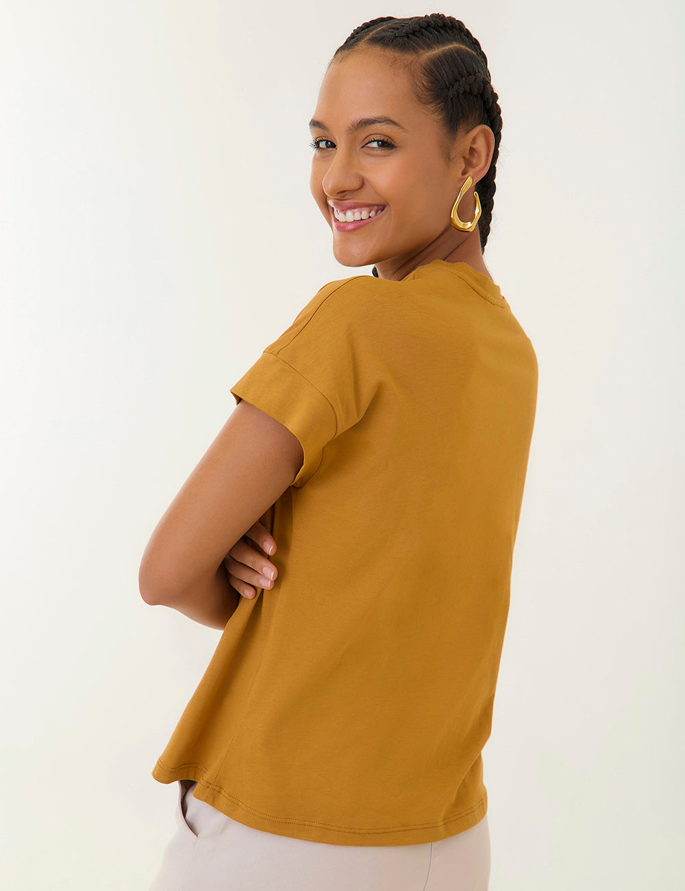 Camiseta Sun - Mostaza