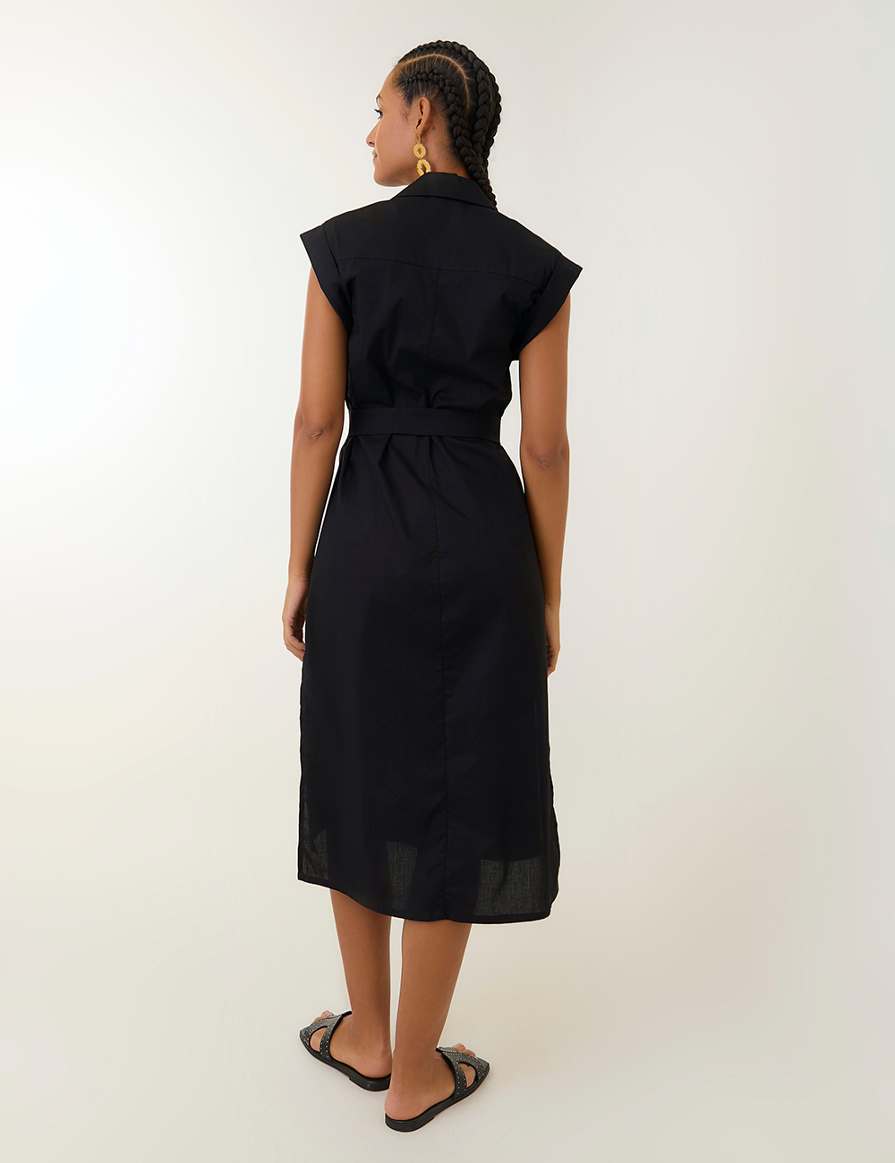 Vestido Poplin- Negro