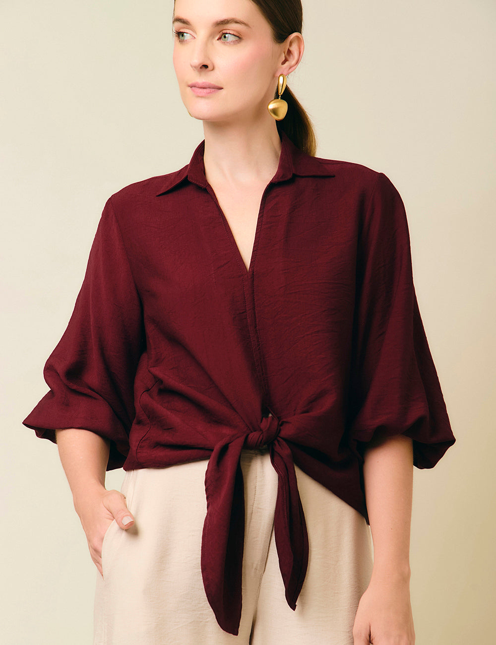 Blusa Granate - Vinotinto