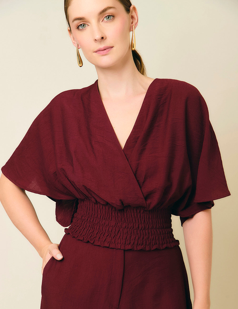 Blusa Amora - Vinotinto