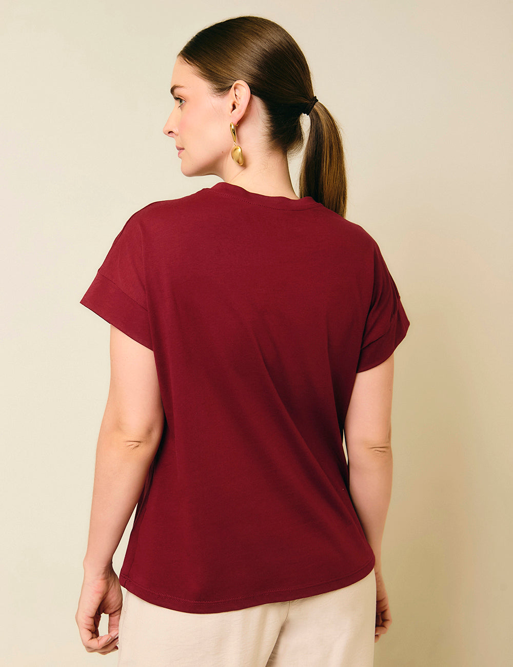 Camiseta Life - Vinotinto