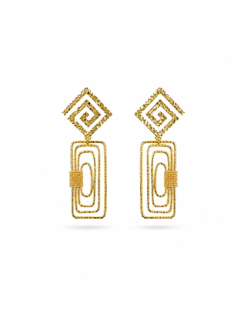 Aretes Delta - Dorado