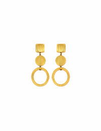 Aretes Duna - Dorado