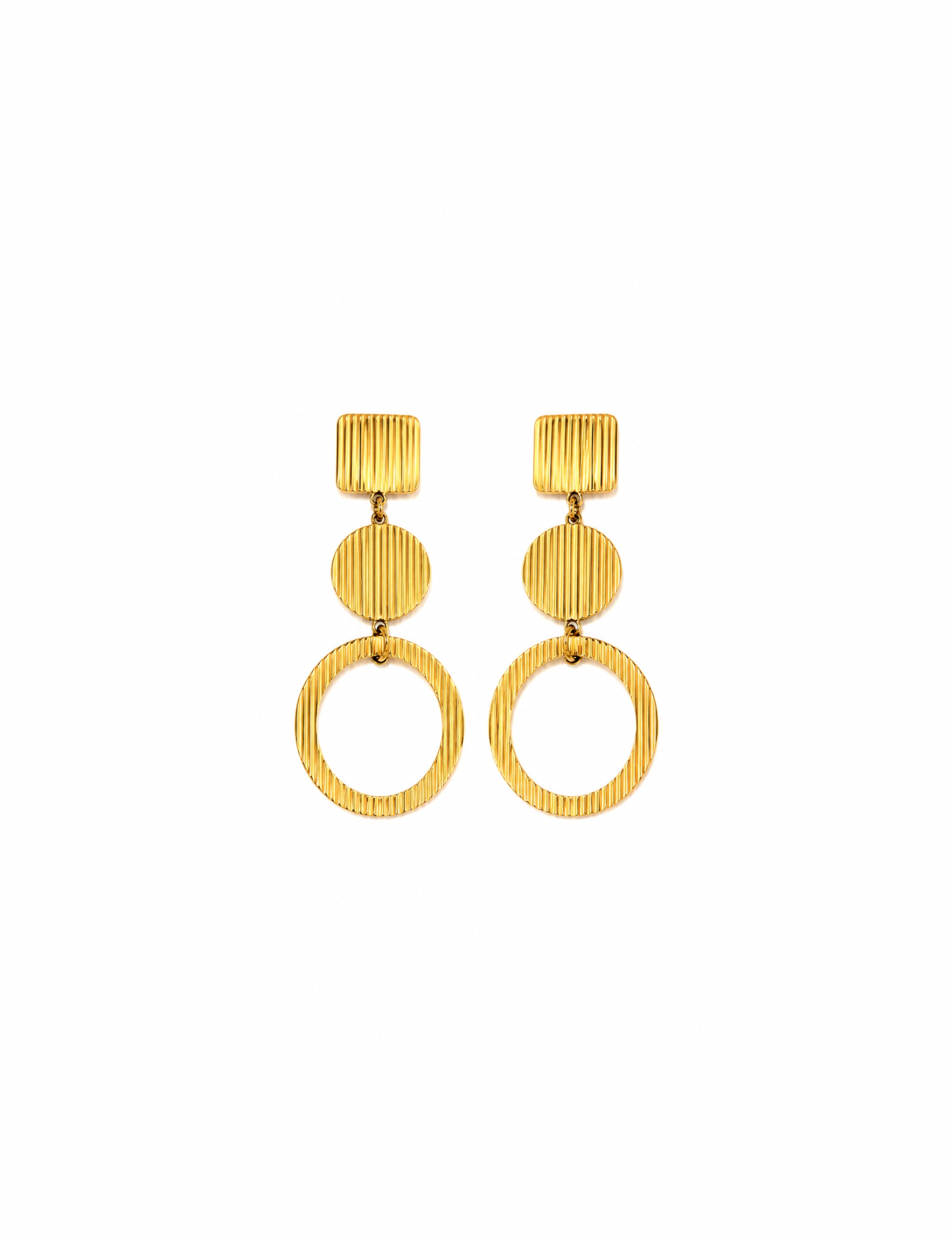 Aretes Duna - Dorado