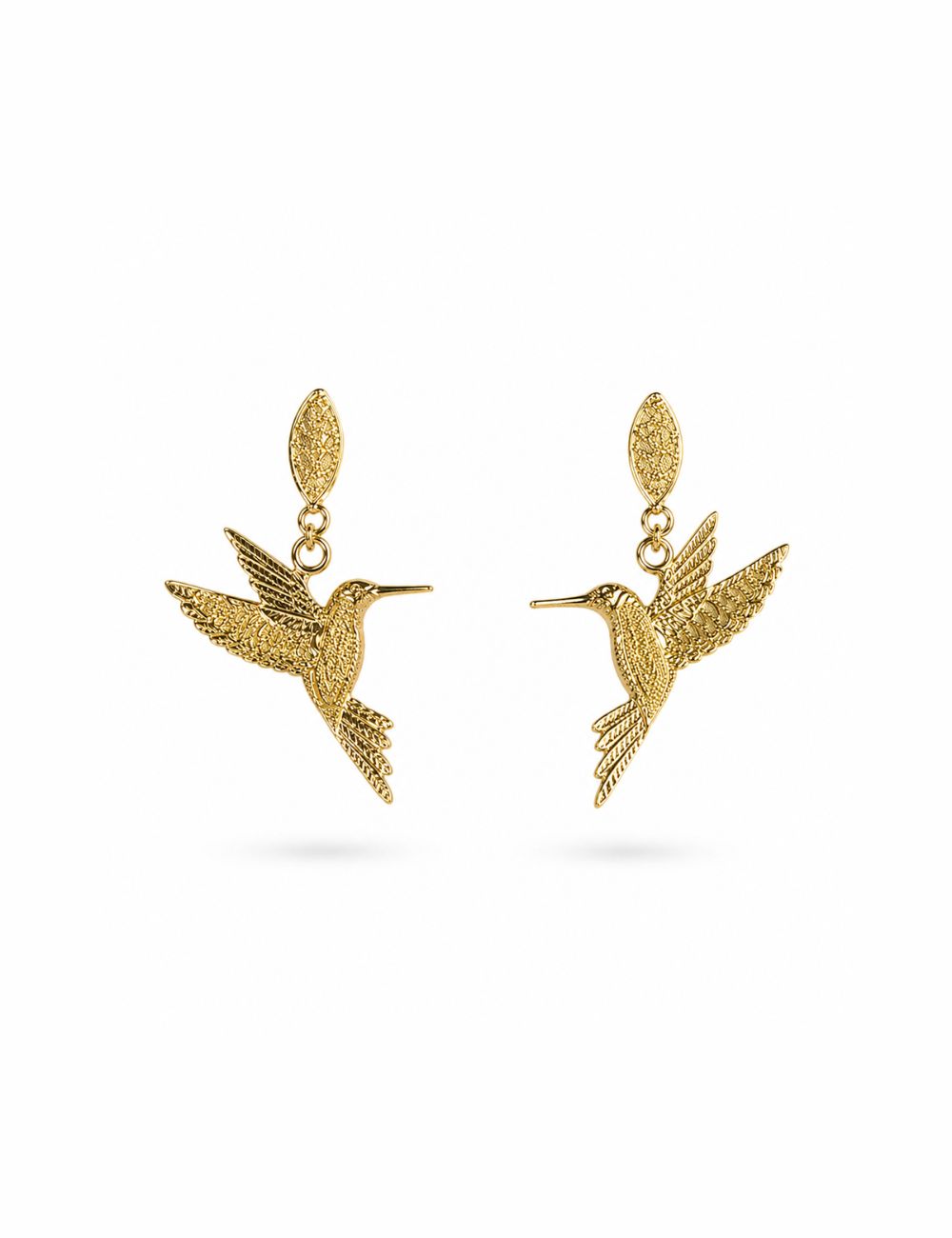 Aretes Colibrí - Dorado