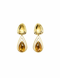 Aretes Ámbar - Dorado
