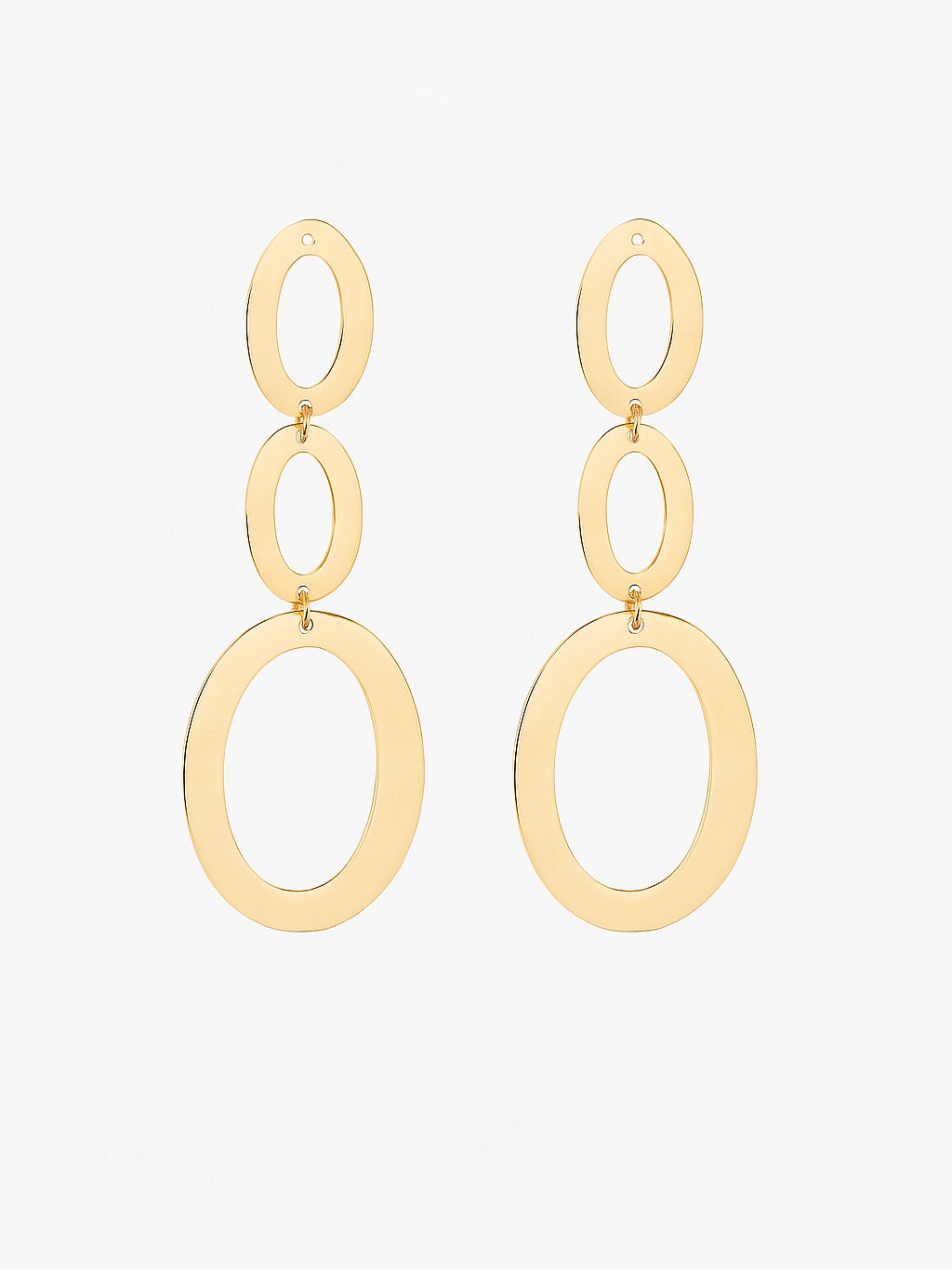 Aretes Elipse - Dorado