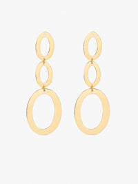 Aretes Elipse - Dorado