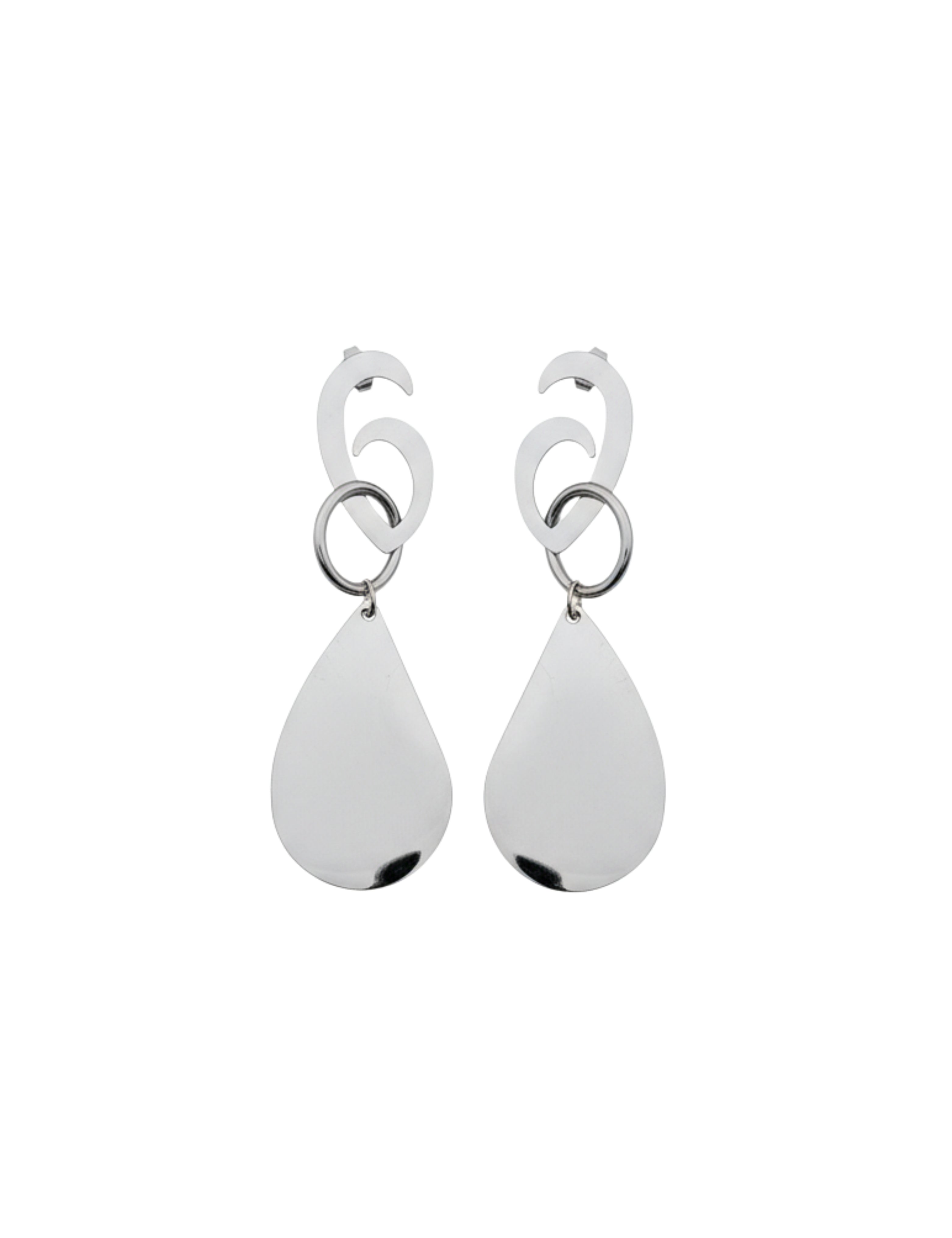 Aretes Steel - Plateado