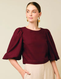 Blusa Moraia - Berenjena