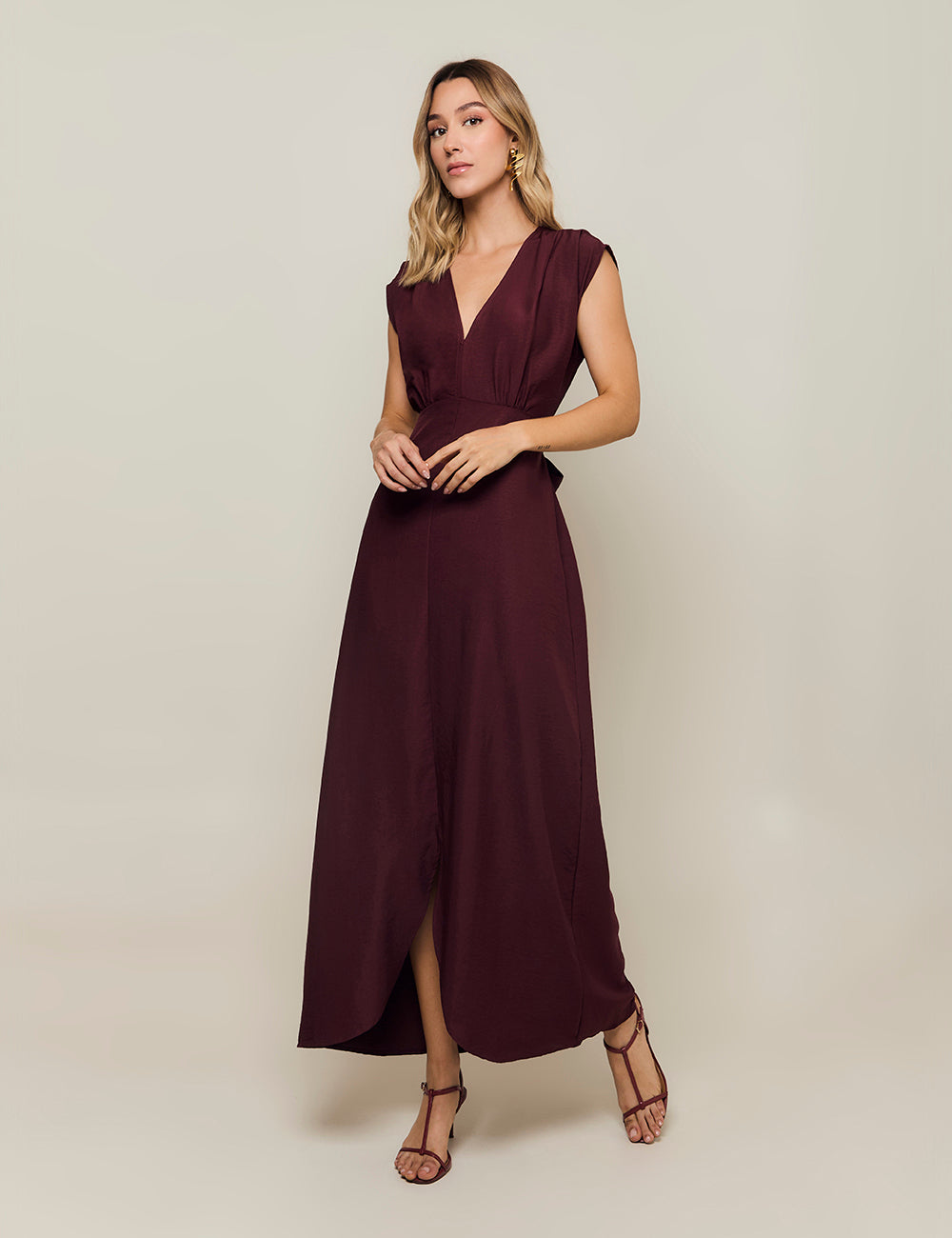Vestido Sutil - Berenjena