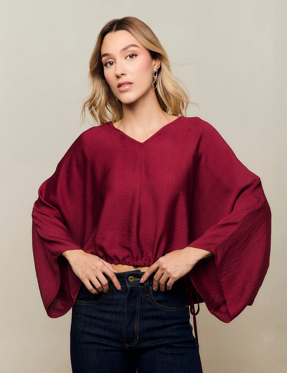 Blusa Raigas - Berenjena