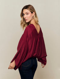 Blusa Raigas - Berenjena