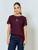 Camiseta a-mar - Berenjena Sillas