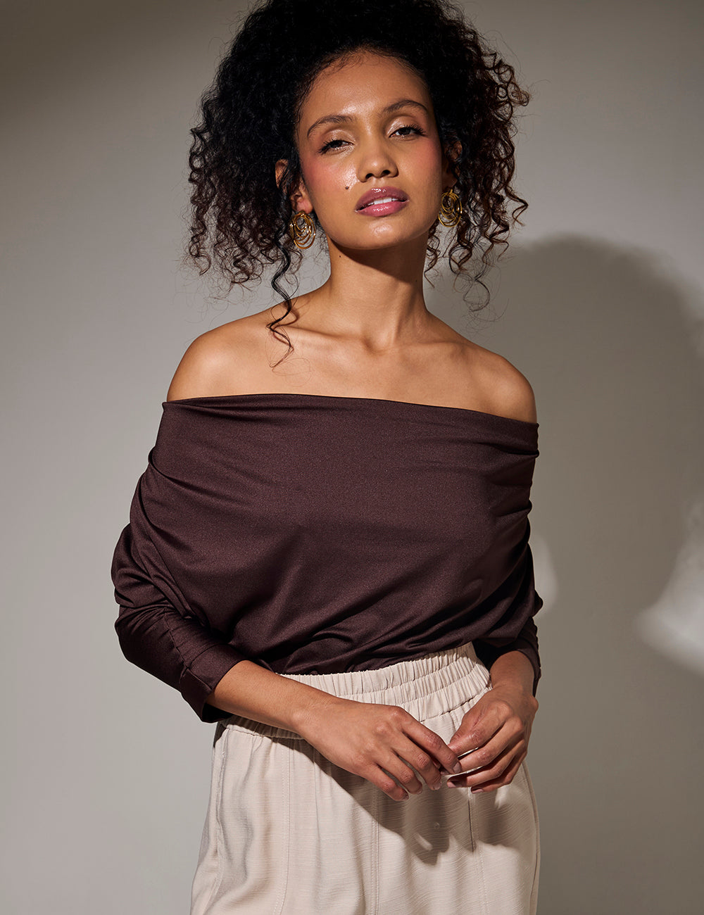 Blusa Auren - Café