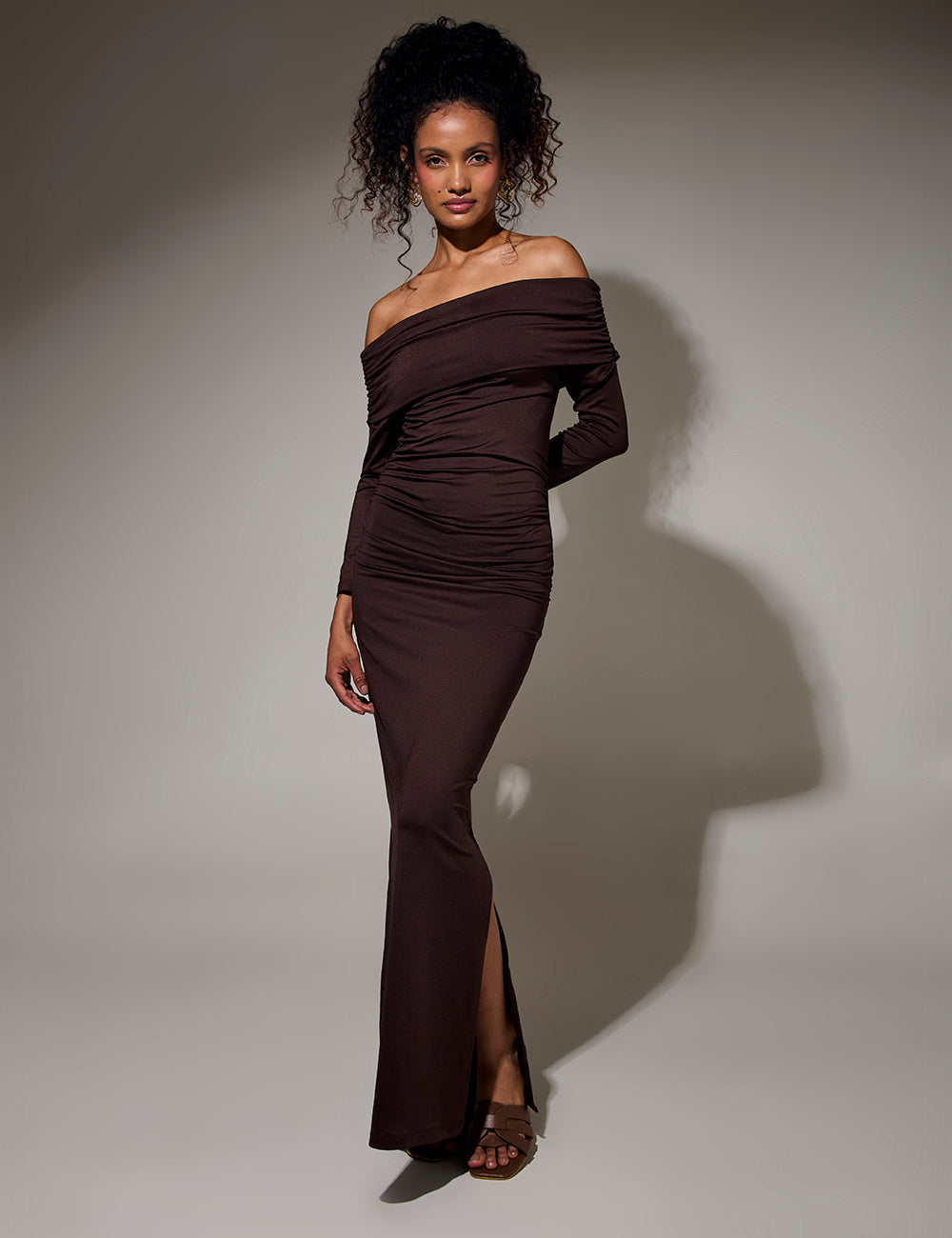 Vestido Destello - Café