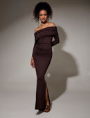 Vestido Destello - Café