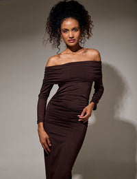 Vestido Destello - Café