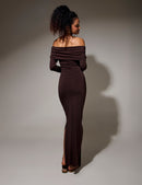 Vestido Destello - Café