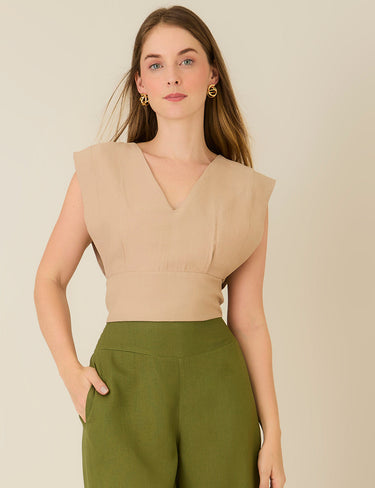 Blusa Nogal - Camel