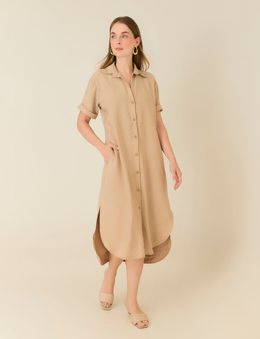 Vestido Nogal - Camel