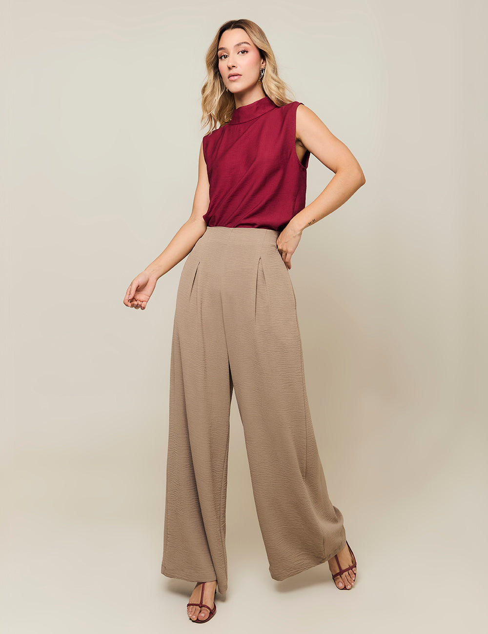 Pantalon - Camel