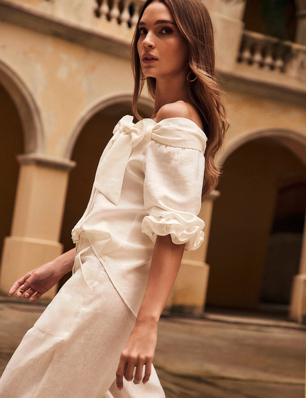 Blusa Brillante - Marfil