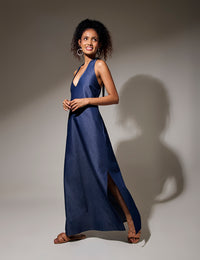 Vestido Celeste - Denim