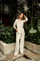 Pantalón Lino Puro - Arena