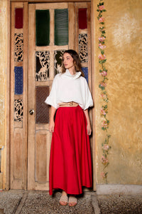 Falda Pantalón Alma - Rojo