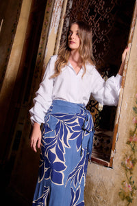 Blusa Drapé - Blanco