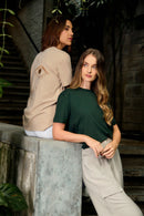 Camiseta Bordada - Verde