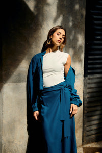 Falda Memoria - Azul