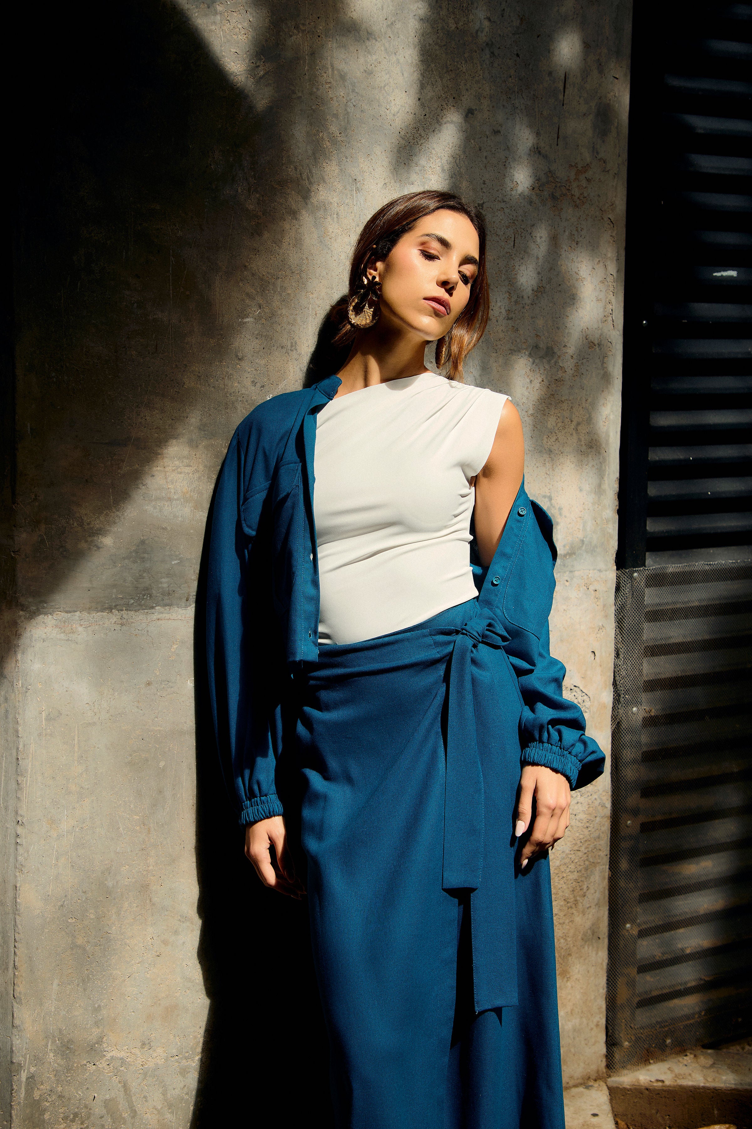 Falda Memoria - Azul