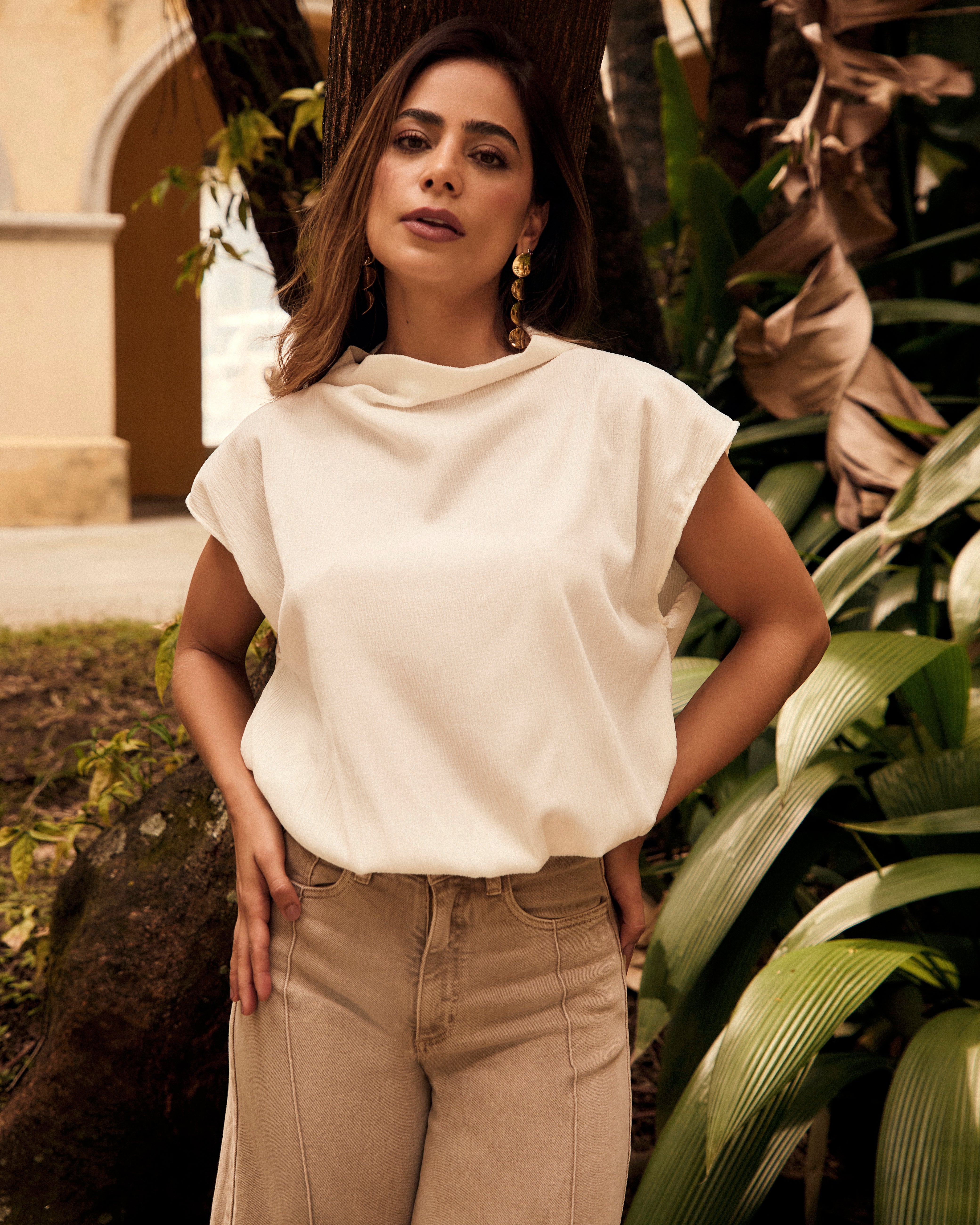 Blusa Alma - Marfil